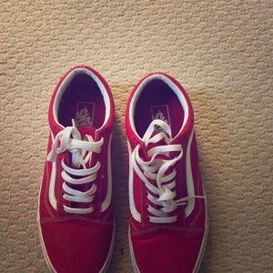 Red Vans size 10.5 men’s